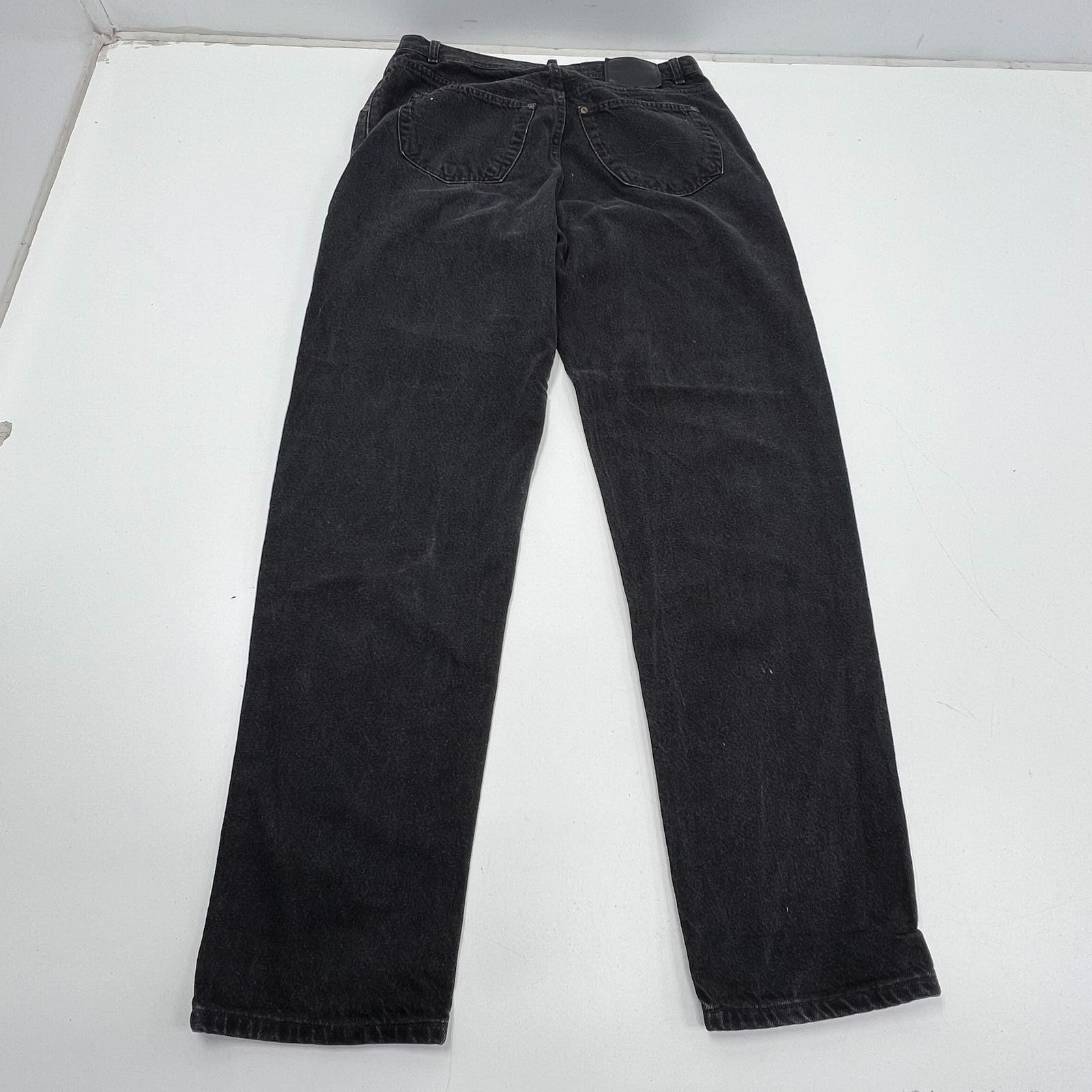 Vintage 90s Structure Faded Black Denim Jeans Mens 36x34 Made in USA Relaxed