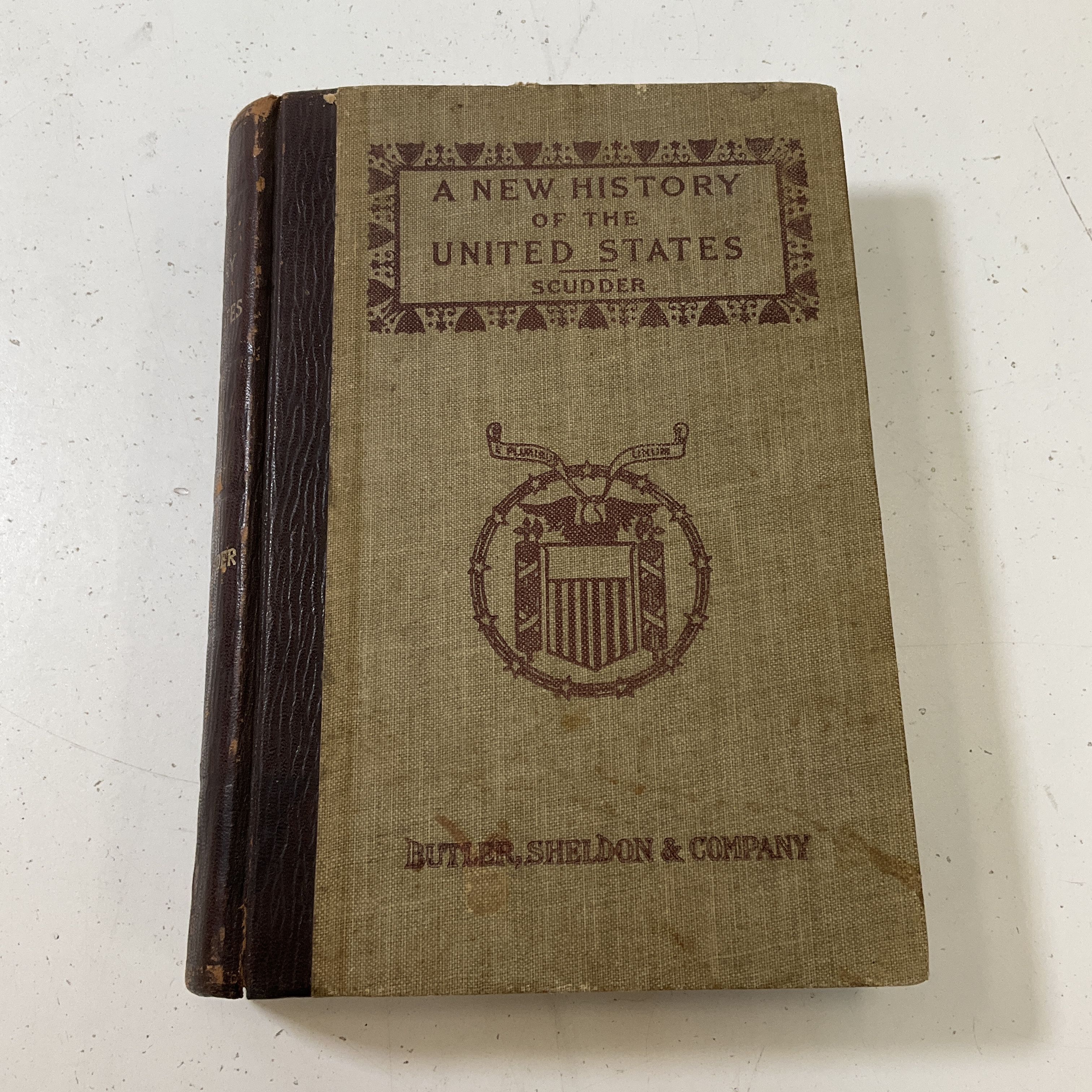 Antique 1901 Illustrated A New History Of The United States Horace E. Scudder