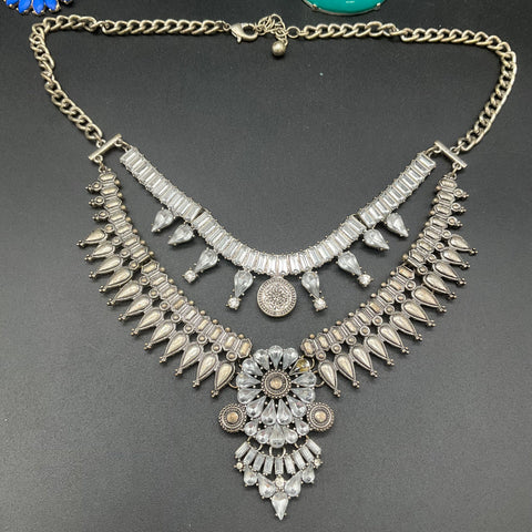 Statement Fashion Necklace Jewelry Lot of 5 Bib Choker Floral Boho Styles