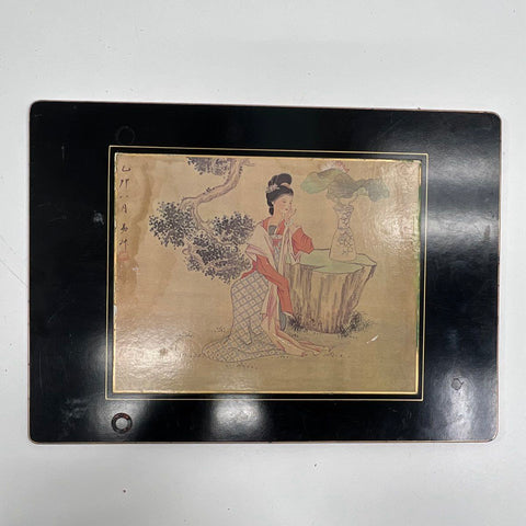 Vintage Lady Clare Placemats Lot of 6 Asian Chinoiserie Style Made in England