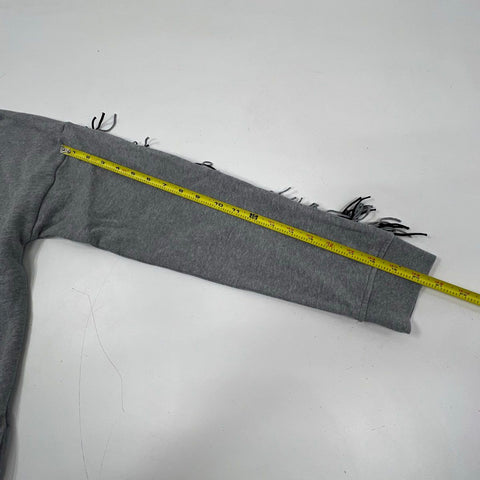 Stella McCartney Kids Fringed Star Sweatshirt Dress Gray Sz 14Y