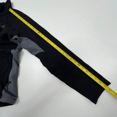 Vintage Y2K Nike ACG Men's Softshell Jacket Black Gray Full Zip Mock Neck M