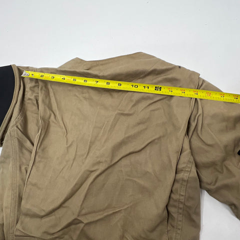 Vintage 70s Bob Allen Tan Cotton Blend Padded Shooting Hunting Jacket Men's 36