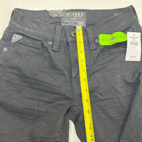 Salvage Black Havoc Straight Slim Fit Jeans Men's Size 28x32 NWT