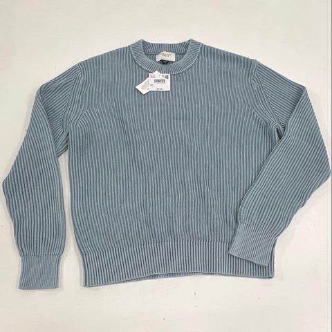 NWT American Eagle Men's Blue Ribbed Knit Crewneck Sweater Size M