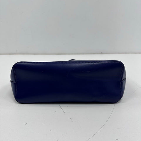 Kate Spade Royal Blue Leather Large Tote Bag Gold Hardware