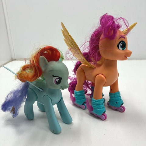 My Little Pony Sunny Starscout Rainbow Dash Figure Lot Hasbro Toy Sounds Work