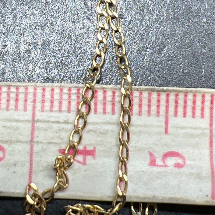 750 Yellow Gold Chain Bracelet .96g