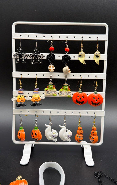 Mixed Halloween Costume Jewelry Lot 25+ Pcs Nightmare Before Christmas Skeleton
