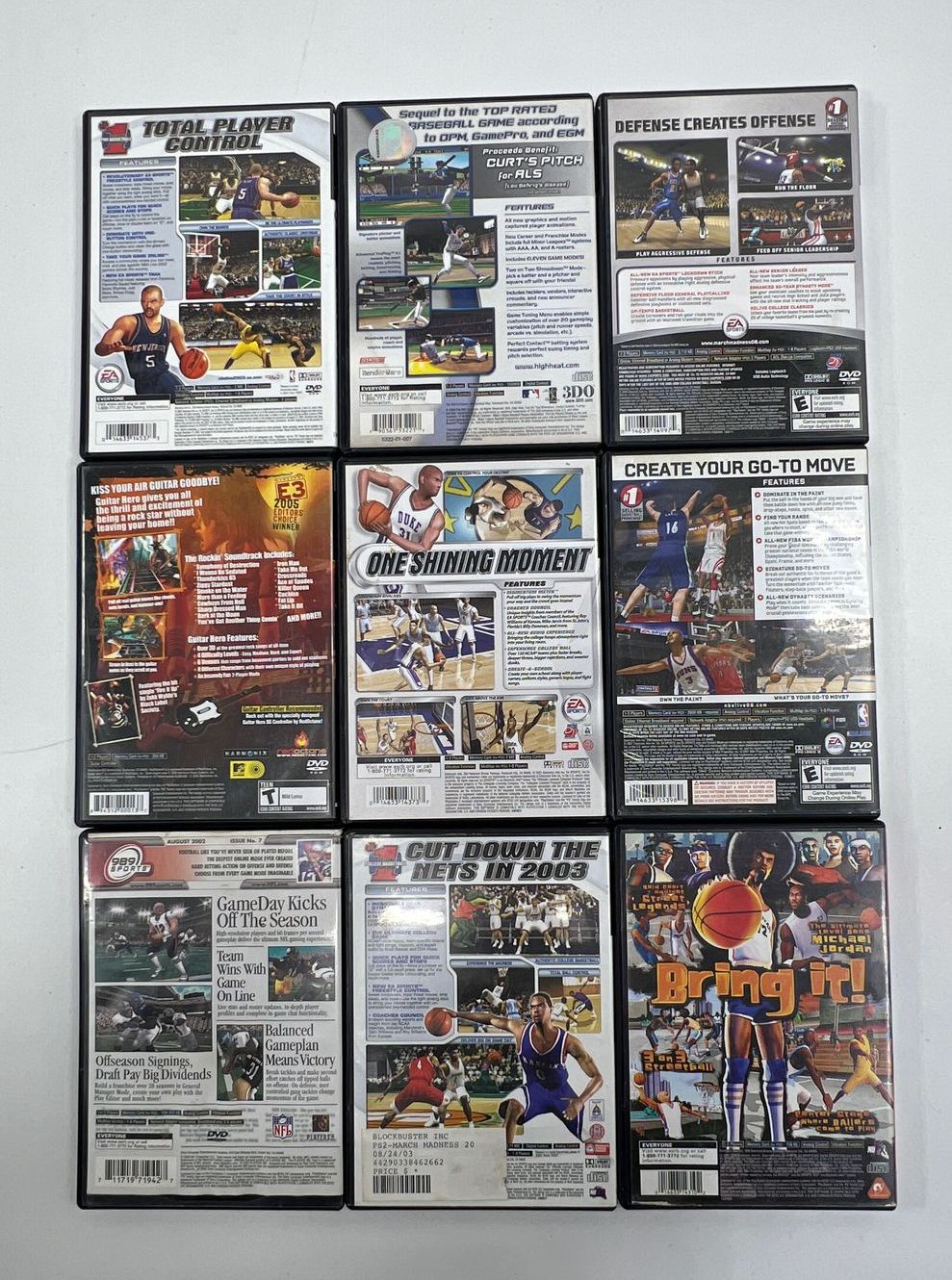Sony Playstation 2 PS2 Mixed Games Lot in Cases UNTESTED NBA NCAA NFL High Heat