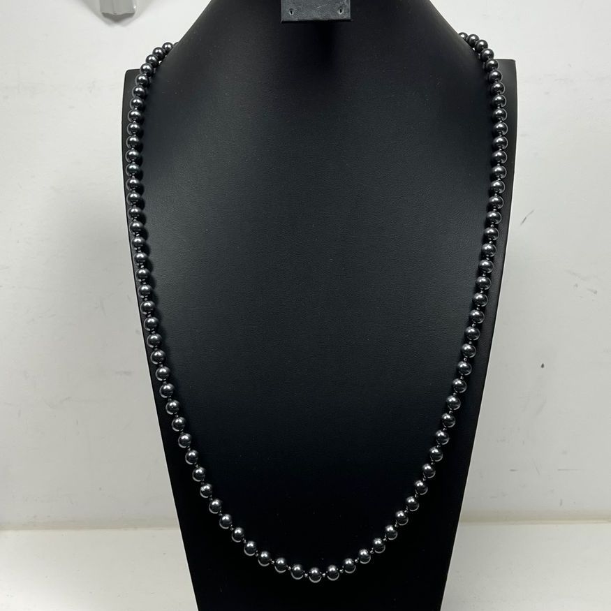 Carol Lee Faux Black Pearl Necklace