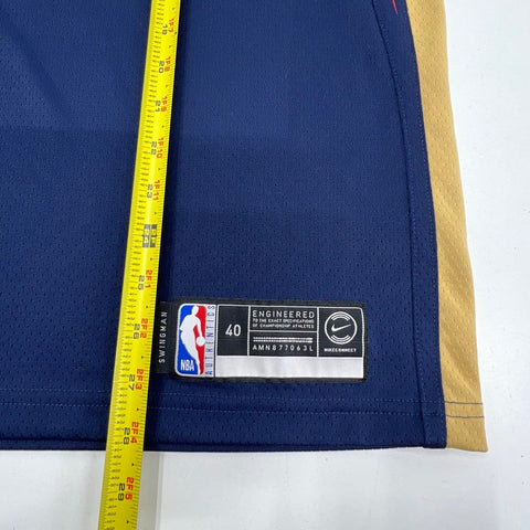 Nike Lonzo Ball #2 New Orleans Pelicans NBA Swingman Jersey Blue Men's Size S