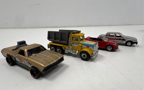 Hot Wheels Diecast Car Lot Mixed Brands 45 Vehicles Vintage Modern With Case