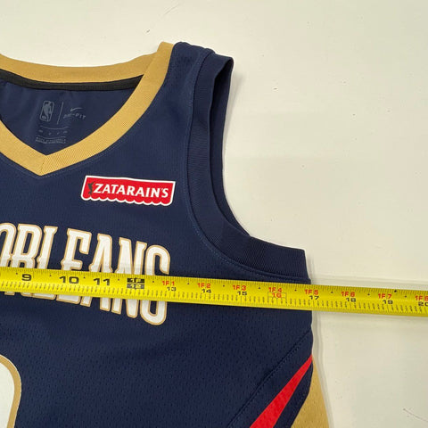 Nike Lonzo Ball #2 New Orleans Pelicans NBA Swingman Jersey Blue Men's Size S