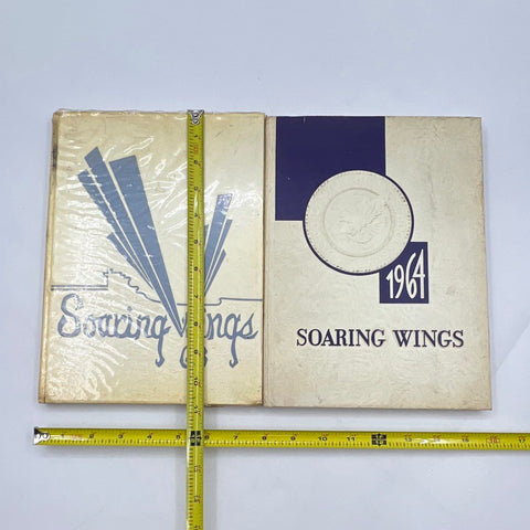 Canyon TX High School Yearbooks 1963 1964 Soaring Wings 2 Piece Vintage Lot