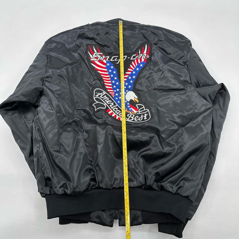 Vintage 80s Snap-on America's Best Eagle Bomber Jacket Swingster USA Made Sz L