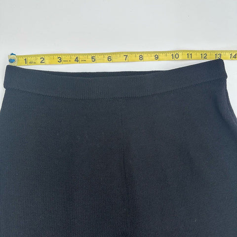 Vintage 90s St. John Collection Marie Gray Black Santana Knit Pants Size 2