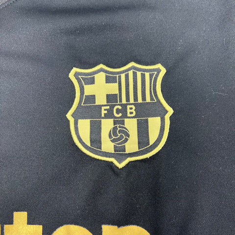 Nike FC Barcelona 20-21 Away Jersey Men's M Black Gold Rakuten Soccer LIZ 13