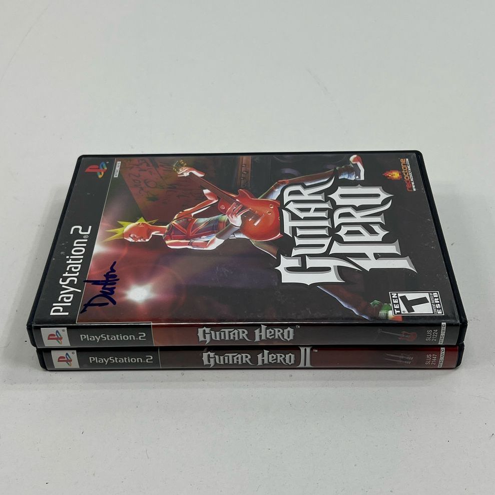 Sony Playstation 2 PS2 Game Lot UNTESTED Guitar Hero 1 & 2 in Cases