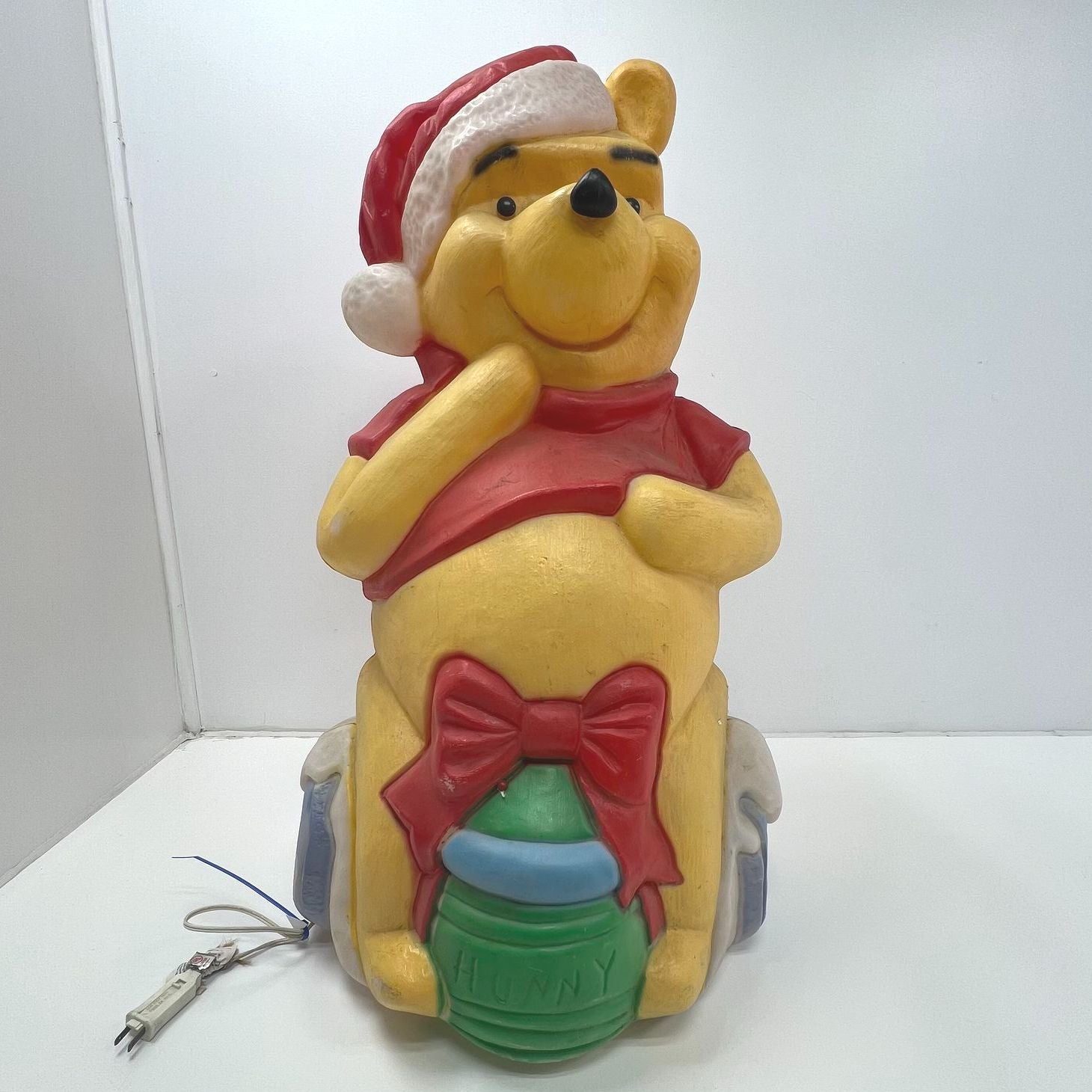 2.5' Vintage Santa's Best Winnie the Pooh Blow Mold Christmas Holiday Decor