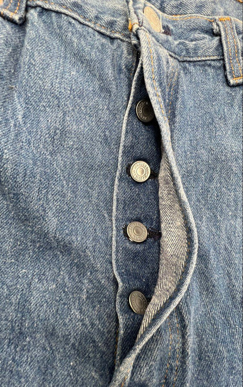 Vintage 90s Levi's Men's 501 Original Fit Blue Jeans Made in USA Sz 38x36
