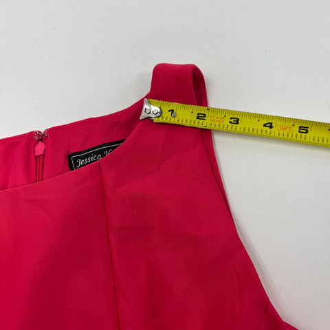 Jessica Howard Pink Eyelet Cutout Hem A-Line Dress Women's 16 NWT