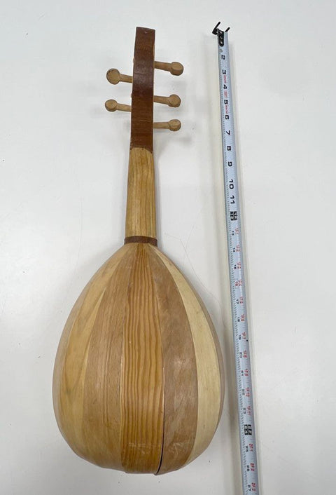Vintage 5-String Miniature Oud Bowl Back Lute Instrument 19-Inch Stave Back