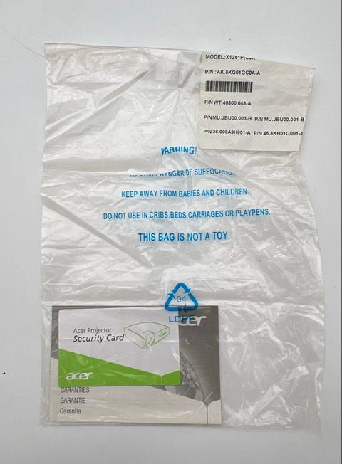 Acer X1261P DLP Projector 3D Ready With Case Cables Manual Turns On