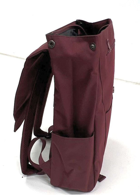 MAH Burgundy Minimalist Flap Top Backpack Rucksack MR20B195S06 NWT