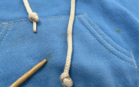 Vintage 1985 Smurfs Pampers Promo Kids 1/4 Zip Hoodie Blue Sz 4