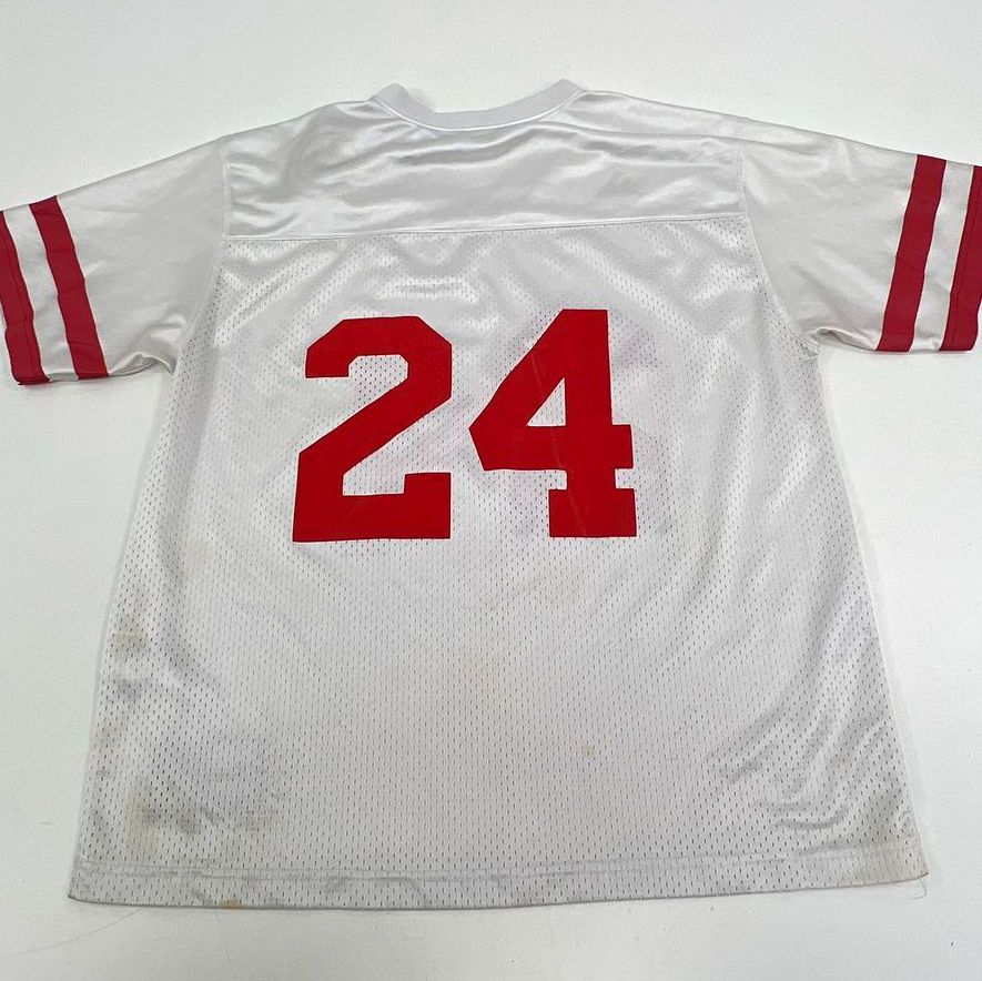 Adidas Nebraska Huskers White #24 Football Mesh Jersey Youth Size YL