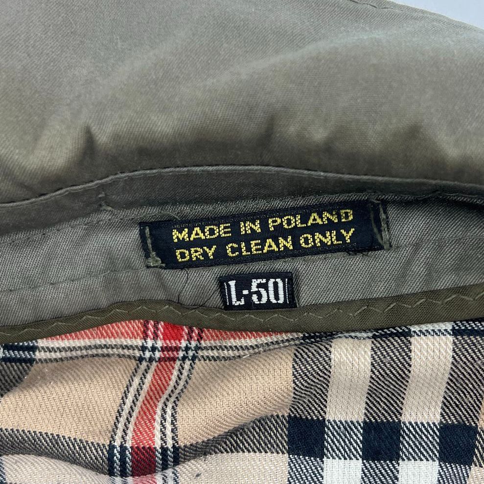 Vintage Alberto Peruzzi Plaid Lined Trench Coat Overcoat Men's L 50