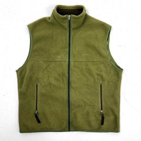 Patagonia Men's Green Synchilla Fleece Full Zip Vest Sz XL