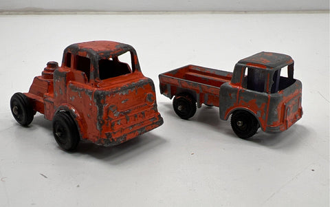 Tootsietoy Diecast Vehicle Lot 5 Cars Trucks Vintage Jeep Beetle
