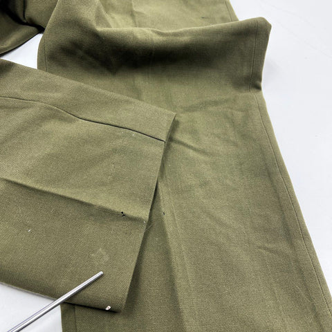 Vintage 1950s US Army M-1951 Wool Field Trousers OD Green Sz Small Short