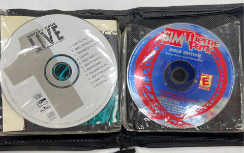 Mixed Media Lot 15 Discs Xbox 360 PC Games Music CDs Disturbed Motley Crue