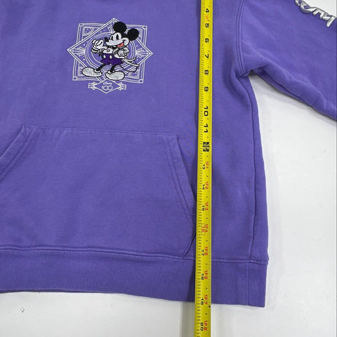 Disney Kids' 100 Years of Wonder Hoodie Purple Mickey Mouse Pullover Sz 9/10