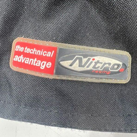 Nitro Women's Black Motorcycle Racing Jacket Reflective Padded Size Small