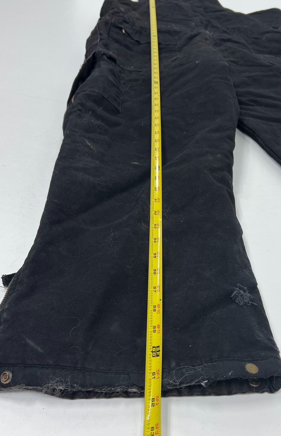 Berne Black Quilted Insulated Workwear Bib Overalls Men's Size XL