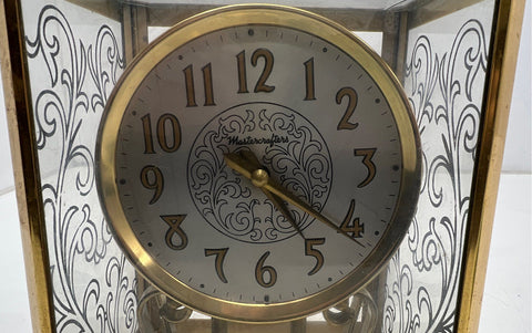 Vintage Mastercrafters Electric Anniversary Style Clock Model 533 Brass Tone
