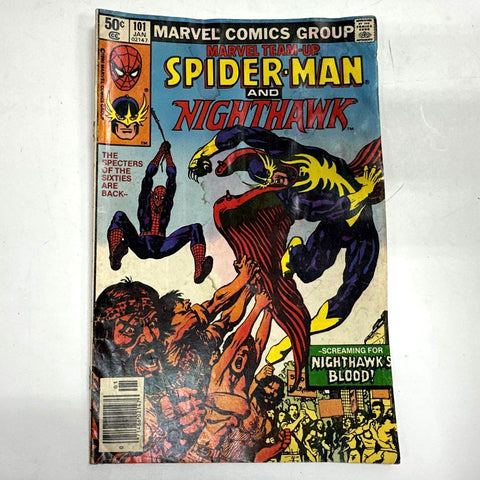 Marvel and DC Comic Lot 9 Comics 1980-1981 Bronze Age Spider-Man Captain America