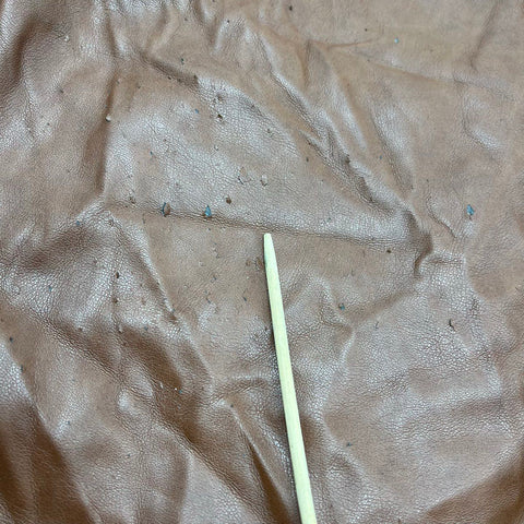 Avec Les Filles Womens Brown Faux Leather Double Breasted Trench Coat Size L