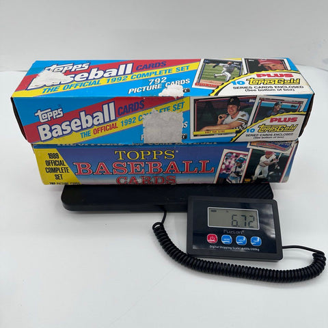 Baseball Card Lot 1989 & 1992 Topps Complete Sets 6.7 lbs See Photos
