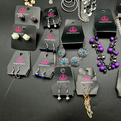 Paparazzi Jewelry Lot of 25+ Fashion Necklaces Earrings Bracelets Rings