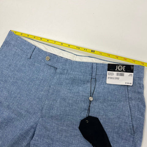 Joseph Abboud Men's Blue Linen Blend Textured Dress Pants 38x32 NWT