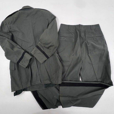 Vintage 1956 US Army Green 44 Wool Serge Uniform Jacket 39S Pants 32x34