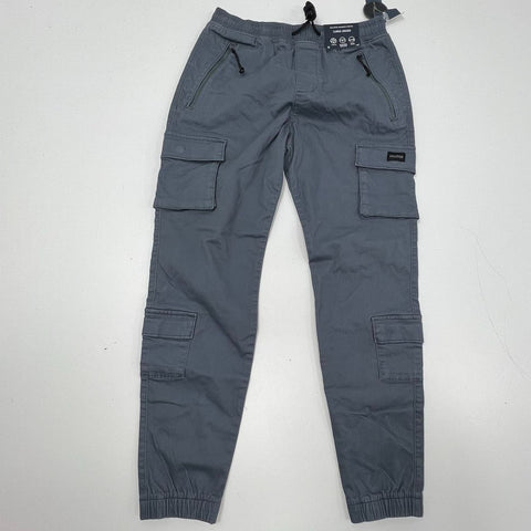 NWT Hollister Gray Advanced Stretch Tapered Cargo Jogger Pants Men's XS