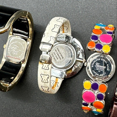 Fashion Jewelry Watch Lot of 6 XOXO Versales Geneva Sophie Cuff Bangle Link