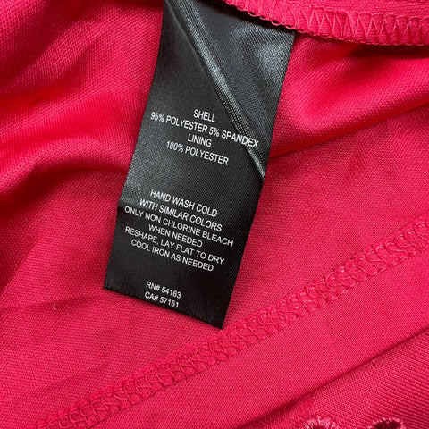 Jessica Howard Pink Eyelet Cutout Hem A-Line Dress Women's 16 NWT