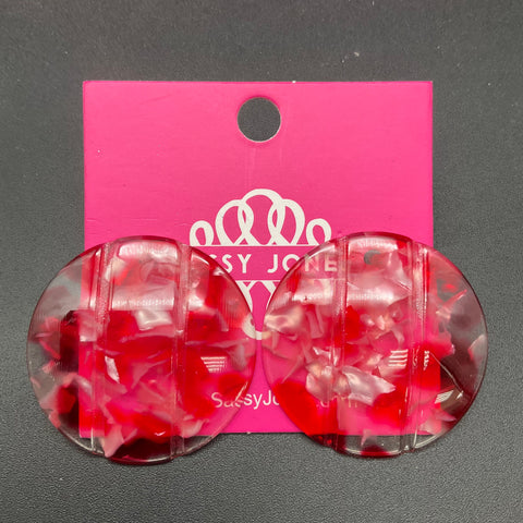 Sassy Jones NWT Zaria Red Stud Earrings Vivienne Multi Bracelet Set